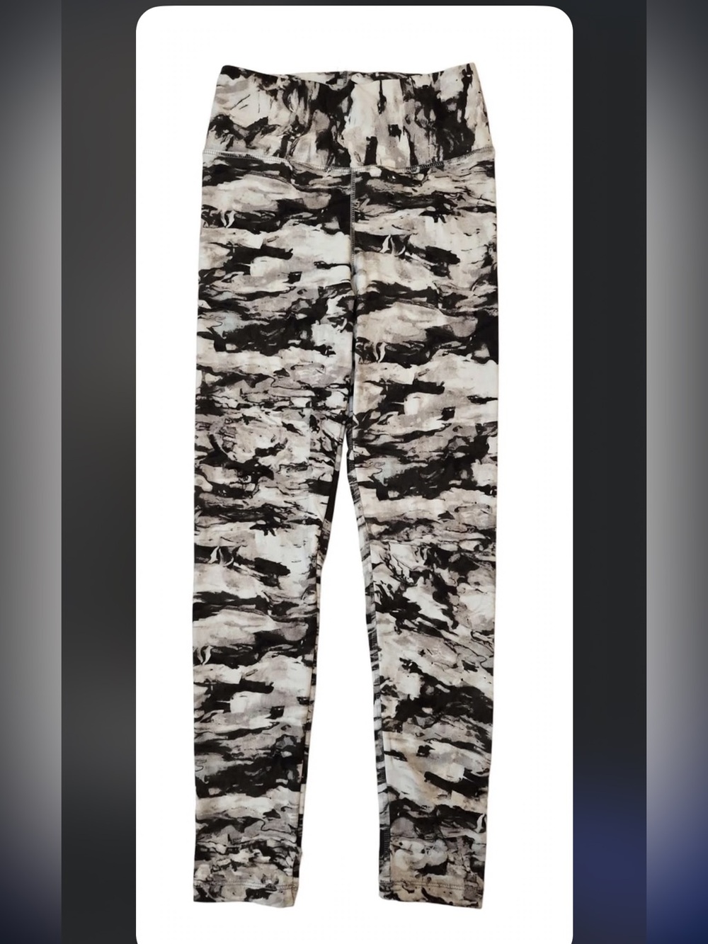 Abstract Print Black and White legging